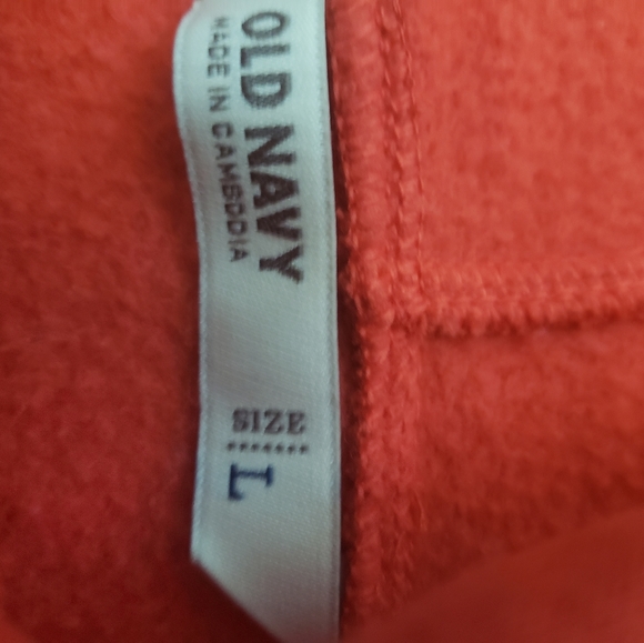 Orange & White Preowned Old Navy Hoodie - Picture 3 of 6